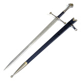 The Lord Of The Rings - Deluxe Anduril With Display Plaque & Scabbard Sword Display Plaque - Tophatter Daily Deals