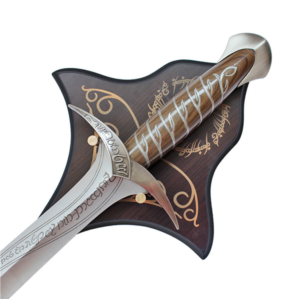 The Lord Of The Rings - Deluxe Sting (80cm, W/ Display Plaque) Sword Display Plaque - Tophatter Daily Deals