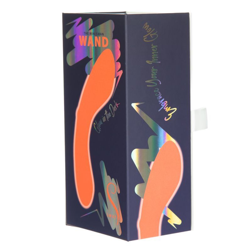 The Mini Swan Wand Glow Orange 12cm Waterproof Silicone > Sex Toys For Ladies > G-Spot Vibrators - Tophatter Daily Deals
