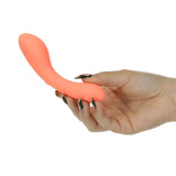 The Mini Swan Wand Glow Orange 12cm Waterproof Silicone > Sex Toys For Ladies > G-Spot Vibrators - Tophatter Daily Deals