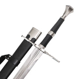 The Witcher - Deluxe Handforged Geralt's Steel Sword (Damascus, Mace Pommel) Sword - Tophatter Daily Deals