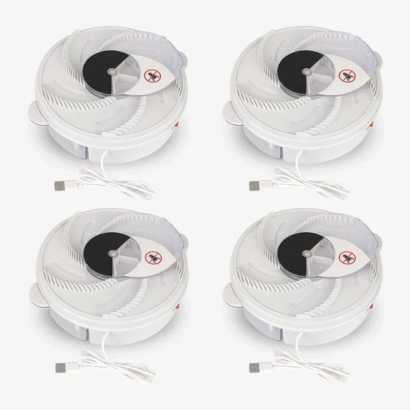 USB Silent Fly Trap Indoor Home Office Quiet Chemical Free GET 4 & SAVE 60% OFF - Tophatter Daily Deals