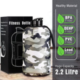 Water Bottle Sleeve - Big Sports Water Bottle 2.2 L With Insulated Sleeve Built-In Sports & Outdoor - Tophatter Daily Deals