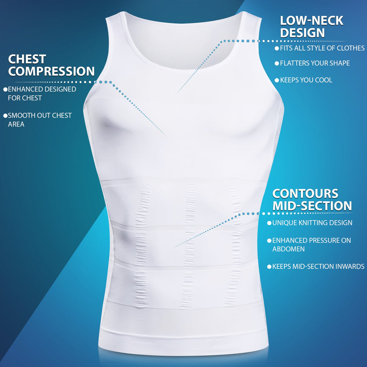 Slimming Body Shaper Under Shirt Health & Wellness - Tophatter Daily Deals