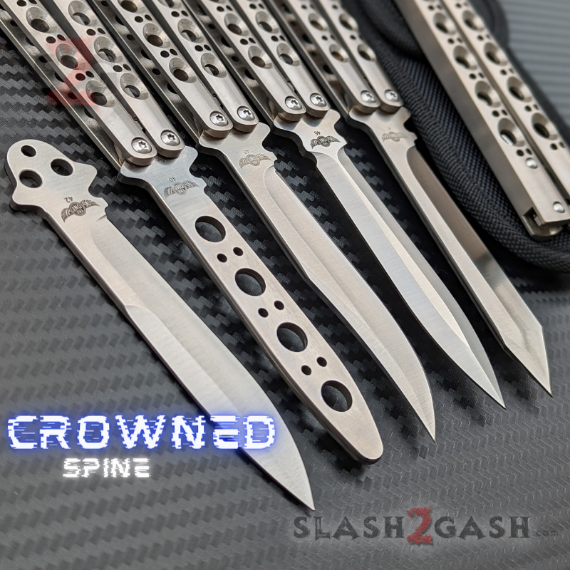 TheONE Butterfly Knife w/ Bushings TITANIUM Balisong - 4X series (clone) Knife-Balisong - Tophatter Daily Deals