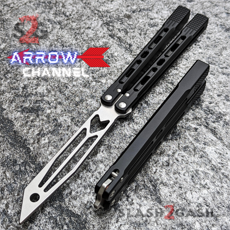 TheONE Channel Balisong ARROW Butterfly Knife w/ Zen Pins - ORIGINAL Knife-Balisong - Tophatter Daily Deals