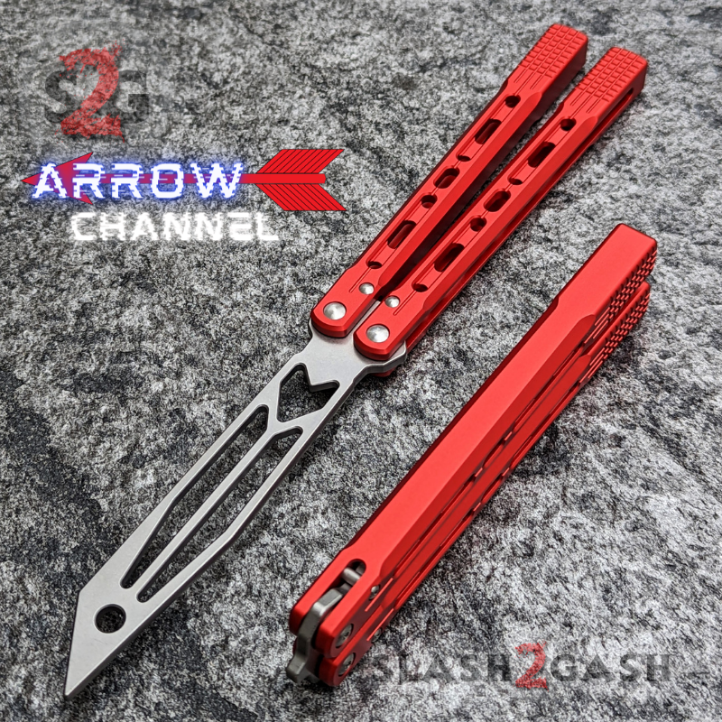 TheONE Channel Balisong ARROW Butterfly Knife w/ Zen Pins - ORIGINAL Knife-Balisong - Tophatter Daily Deals