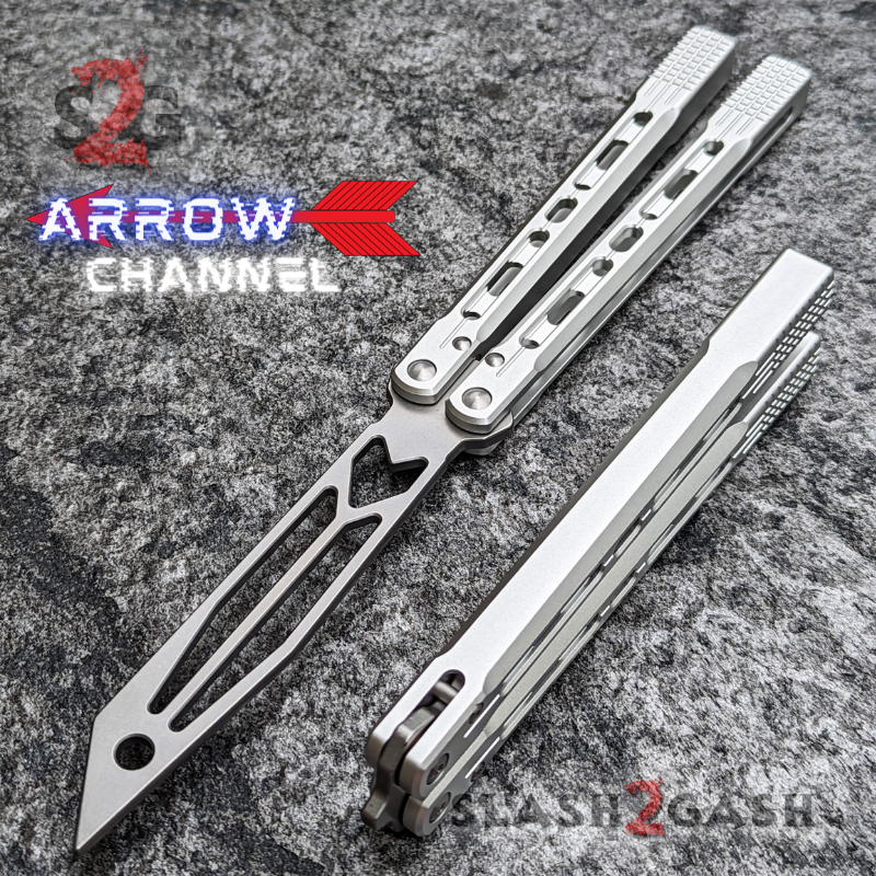 TheONE Channel Balisong ARROW Butterfly Knife w/ Zen Pins - ORIGINAL Knife-Balisong - Tophatter Daily Deals