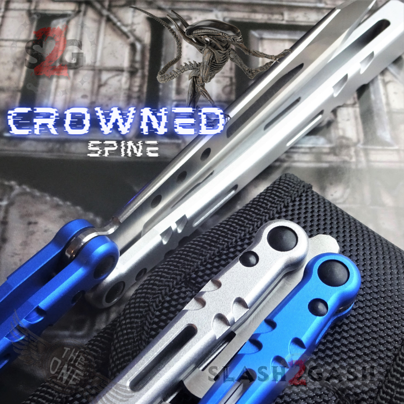TheONE Channel Balisong ALIEN Butterfly Knife w/ Zen Pins - INKED Knife-Balisong - Tophatter Daily Deals
