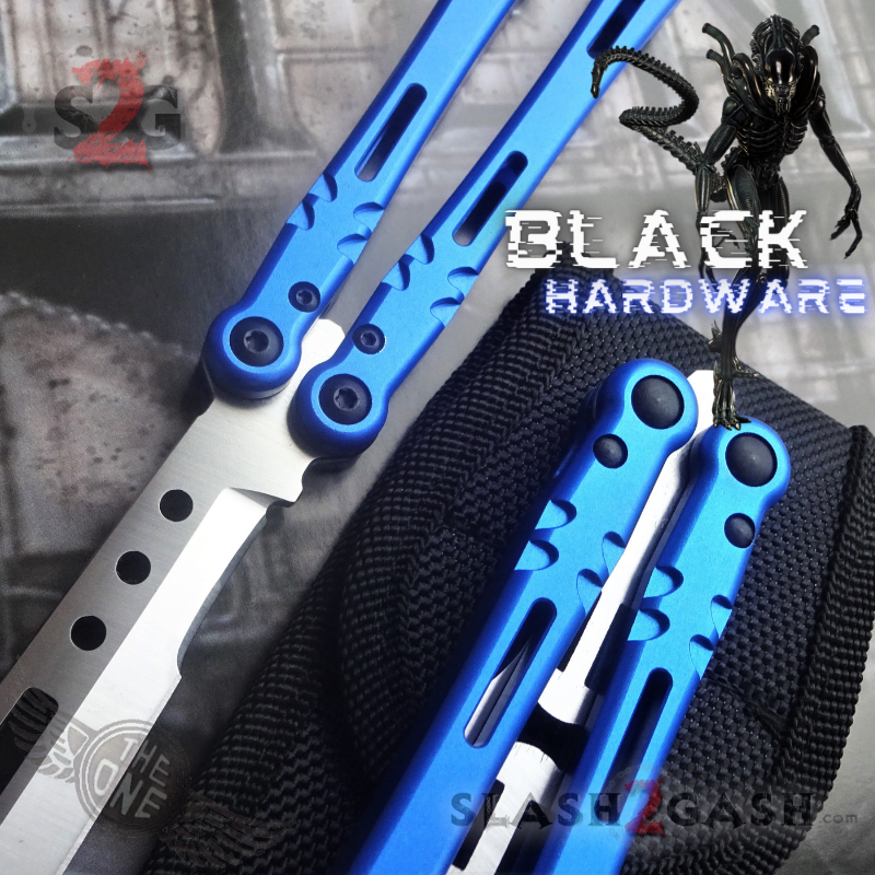 TheONE Channel Balisong ALIEN Butterfly Knife w/ Zen Pins - INKED Knife-Balisong - Tophatter Daily Deals