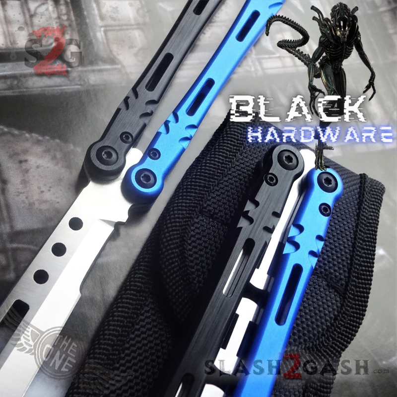 TheONE Channel Balisong ALIEN Butterfly Knife w/ Zen Pins - INKED Knife-Balisong - Tophatter Daily Deals