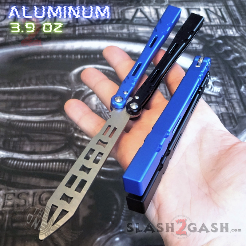 TheONE Channel Balisong ALIEN Butterfly Knife w/ Zen Pins - ORIGINAL Knife-Balisong - Tophatter Daily Deals