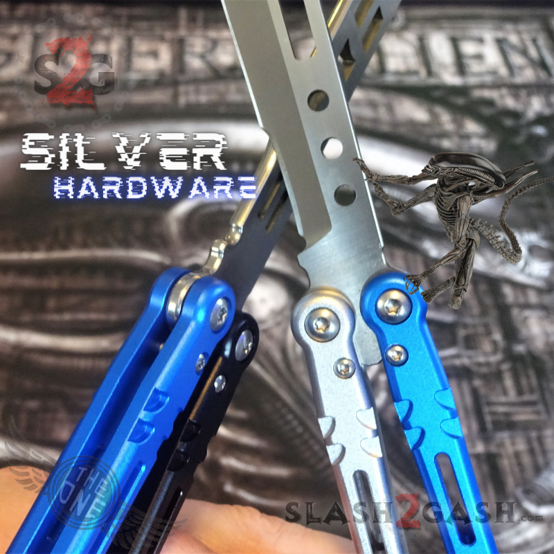 TheONE Channel Balisong ALIEN Butterfly Knife w/ Zen Pins - ORIGINAL Knife-Balisong - Tophatter Daily Deals
