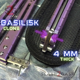 TheONE Butterfly Knife w/ Bushings TITANIUM Balisong - (clone) Lizard Knife-Balisong - Tophatter Daily Deals