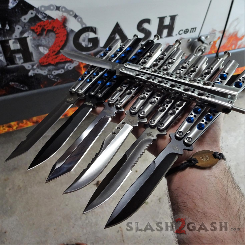 TheONE Butterfly Knife w/ BUSHINGS 440C Channel Balisong - BEST Version Knife-Balisong - Tophatter Daily Deals