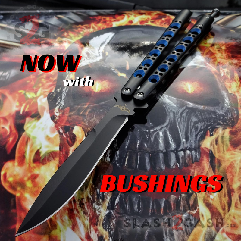 TheONE Butterfly Knife w/ BUSHINGS 440C Channel Balisong - BEST Version Knife-Balisong - Tophatter Daily Deals