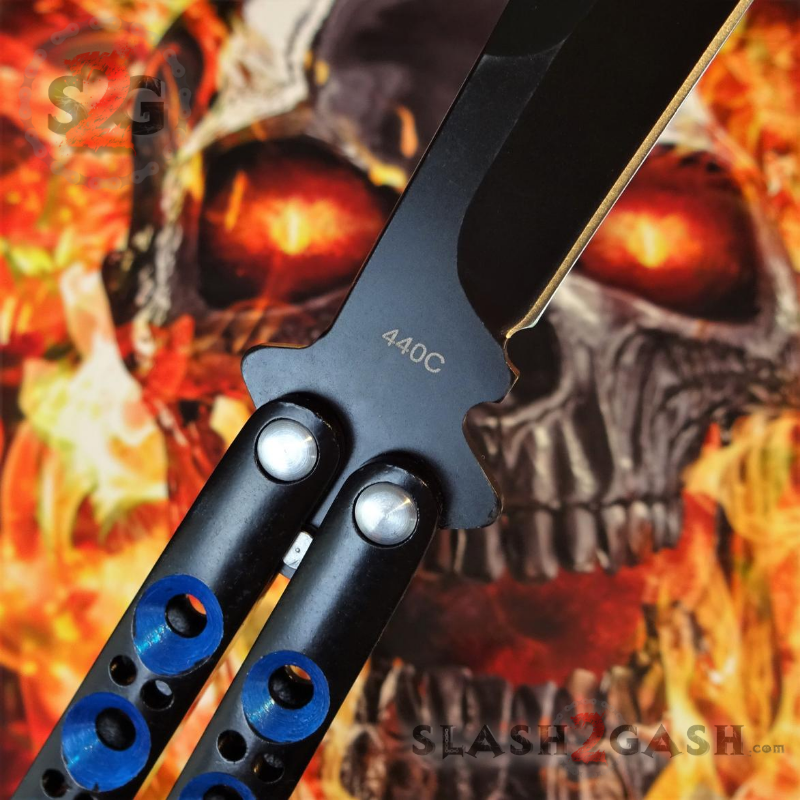 TheONE Butterfly Knife w/ BUSHINGS 440C Channel Balisong - BEST Version Knife-Balisong - Tophatter Daily Deals