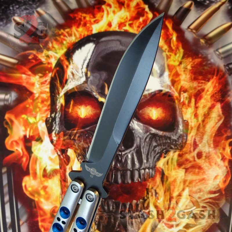 TheONE Butterfly Knife w/ BUSHINGS 440C Channel Balisong - BEST Version Knife-Balisong - Tophatter Daily Deals