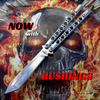TheONE Butterfly Knife 440C Channel Balisong w/ Spring Latch - 5 Blades Knife-Balisong - Tophatter Daily Deals