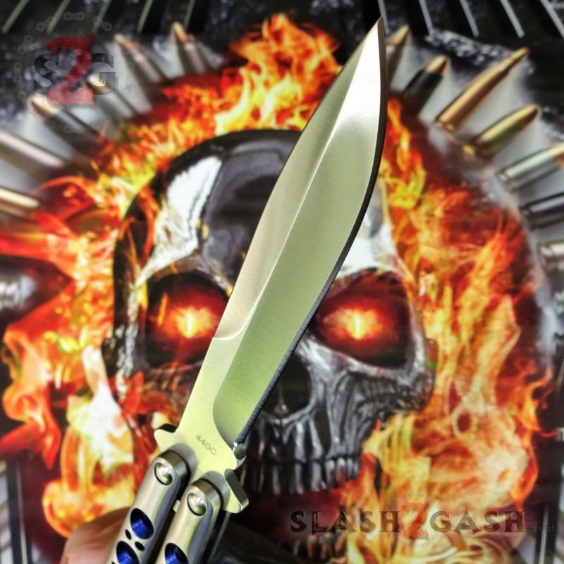 TheONE Butterfly Knife w/ BUSHINGS 440C Channel Balisong - BEST Version Knife-Balisong - Tophatter Daily Deals