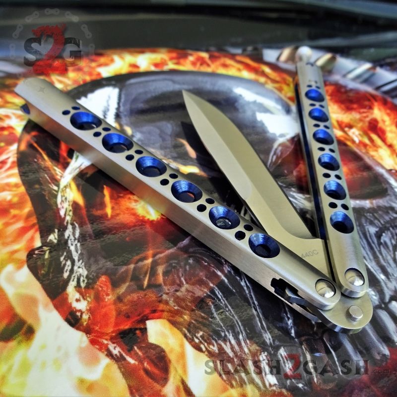 TheONE Butterfly Knife w/ BUSHINGS 440C Channel Balisong - BEST Version Knife-Balisong - Tophatter Daily Deals