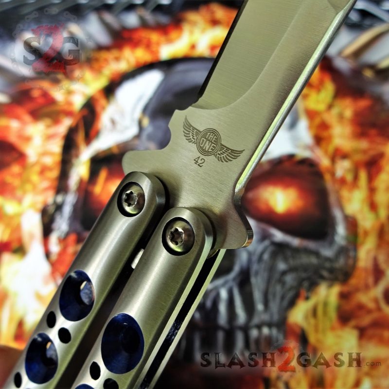 TheONE Butterfly Knife w/ BUSHINGS 440C Channel Balisong - BEST Version Knife-Balisong - Tophatter Daily Deals