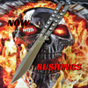 TheONE Butterfly Knife 440C Channel Balisong w/ Spring Latch - 5 Blades 42 Plain - Satin Knife-Balisong - Tophatter Daily Deals