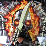 TheONE Butterfly Knife w/ BUSHINGS 440C Channel Balisong - Satin 42 Knife-Balisong - Tophatter Daily Deals