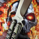 TheONE Butterfly Knife w/ Bushings TITANIUM Balisong - 4X series (clone) Knife-Balisong - Tophatter Daily Deals