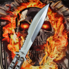 TheONE Butterfly Knife 440C Channel Balisong w/ Spring Latch - 5 Blades 42 Serrated - Satin Knife-Balisong - Tophatter Daily Deals
