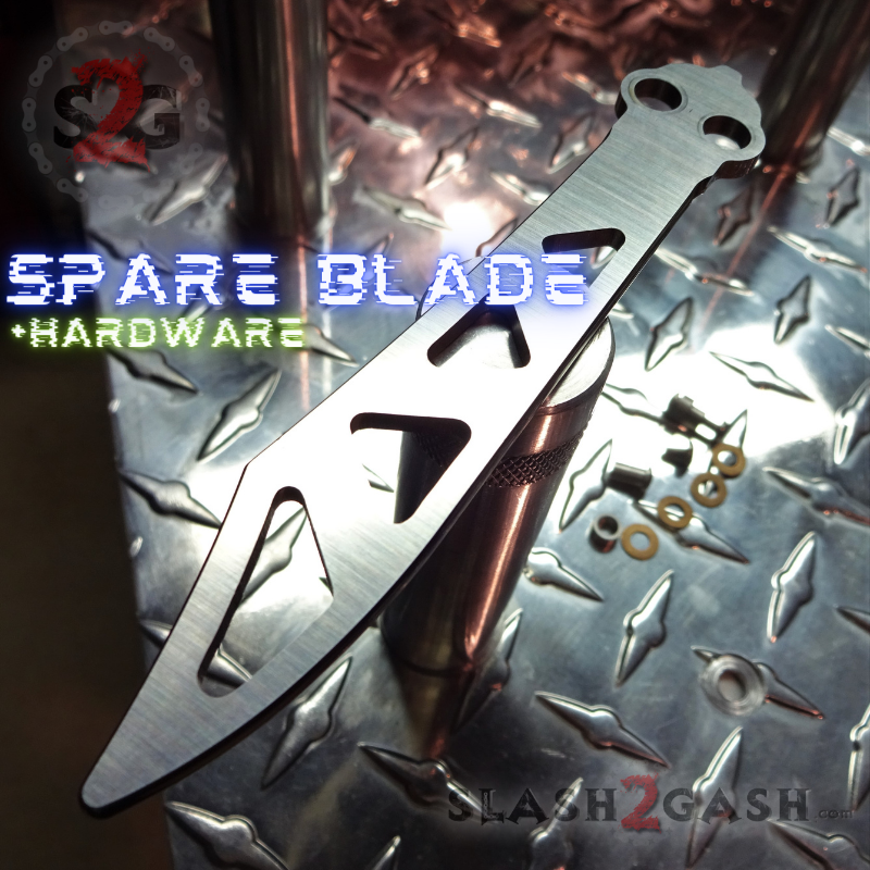 TheONE CHAB Butterfly Knife D2 TITANIUM Handle Balisong - Green Ano Knife-Balisong - Tophatter Daily Deals