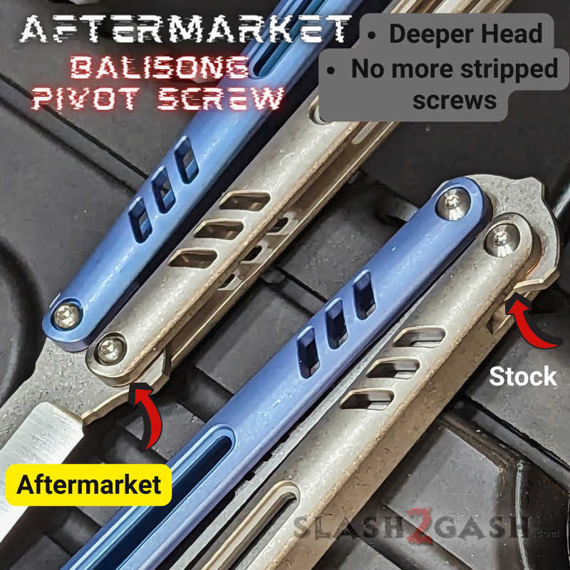 Balisong Spare Hardware Kit for TheONE Channel REP (clone) - UPGRADED Knife-Accessory - Tophatter Daily Deals