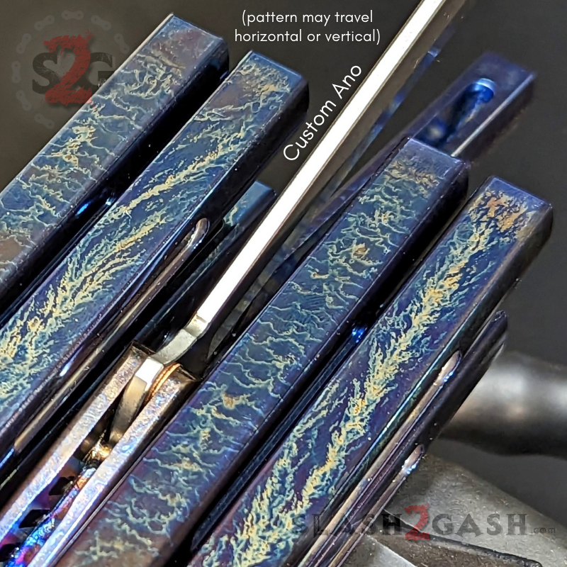 TheONE Channel REP Butterfly Knife TITANIUM Balisong (clone) - Pinless Knife-Balisong - Tophatter Daily Deals