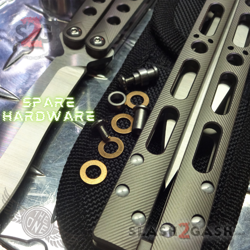 Balisong Spare Hardware Kit for TheONE EX-10 (clone) BLUE or SILVER Knife-Accessory - Tophatter Daily Deals