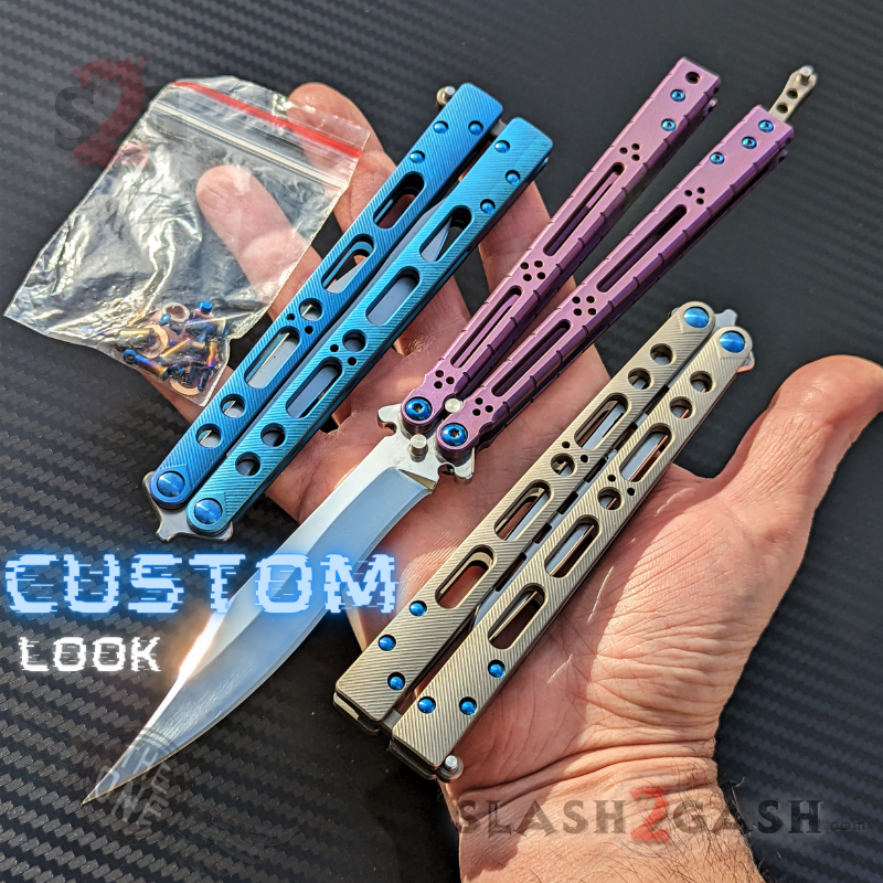 Balisong Spare Hardware Kit for TheONE EX-10 (clone) BLUE or SILVER Knife-Accessory - Tophatter Daily Deals