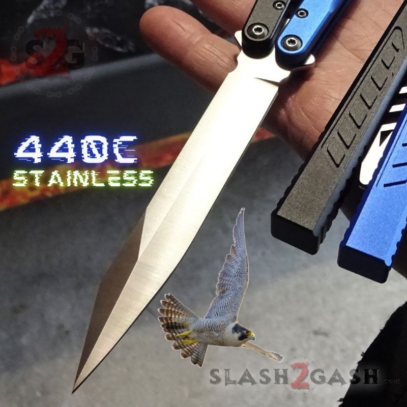 TheONE Channel Balisong FALCON Butterfly Knife w/ Zen Pins - ORIGINAL Knife-Balisong - Tophatter Daily Deals