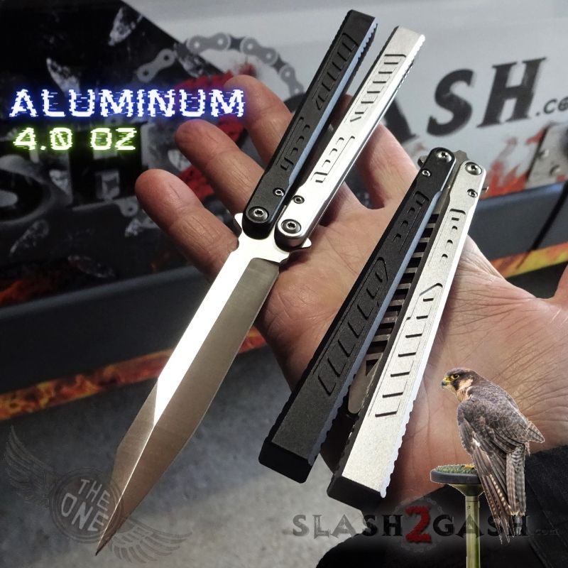 TheONE Channel Balisong FALCON Butterfly Knife w/ Zen Pins - ORIGINAL Multi (black silver) - SHARP Knife-Balisong - Tophatter Daily Deals