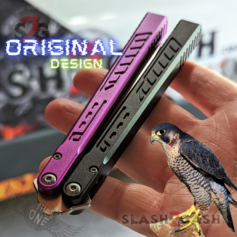 TheONE Channel Balisong FALCON Butterfly Knife w/ Zen Pins - ORIGINAL Knife-Balisong - Tophatter Daily Deals