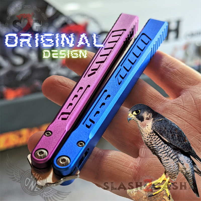 TheONE Channel Balisong FALCON Butterfly Knife w/ Zen Pins - ORIGINAL Knife-Balisong - Tophatter Daily Deals