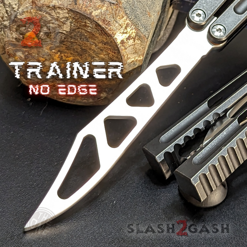 TheONE Channel Butterfly Knife TITANIUM Balisong (clone) - Hammer CHAB Knife-Balisong - Tophatter Daily Deals