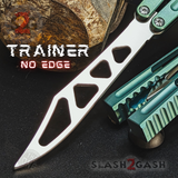 TheONE Channel Butterfly Knife TITANIUM Balisong (clone) - Hammer CHAB Knife-Balisong - Tophatter Daily Deals