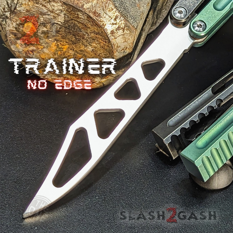 TheONE Channel Butterfly Knife TITANIUM Balisong (clone) - Hammer CHAB Knife-Balisong - Tophatter Daily Deals