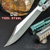 TheONE Channel Butterfly Knife TITANIUM Balisong (clone) - Hammer CHAB Knife-Balisong - Tophatter Daily Deals