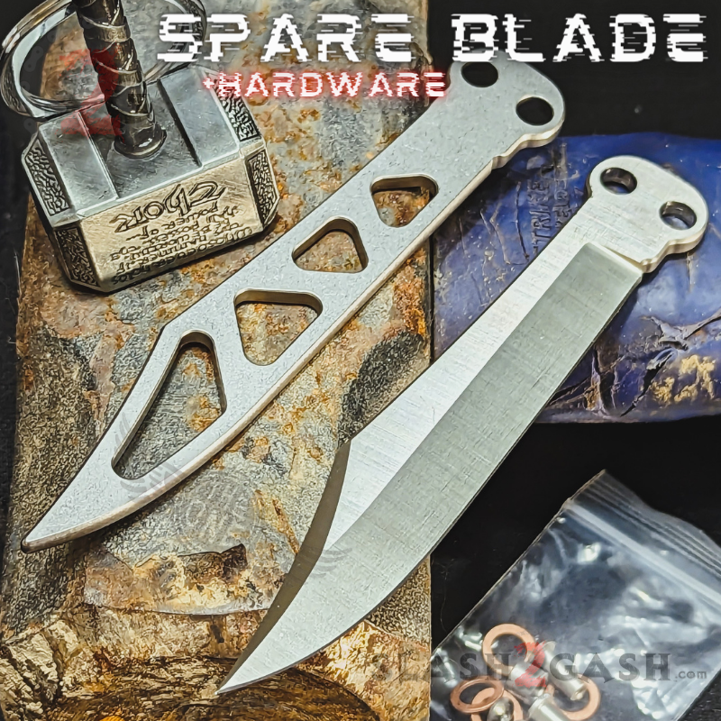 TheONE Channel Butterfly Knife TITANIUM Balisong (clone) - Hammer CHAB Knife-Balisong - Tophatter Daily Deals