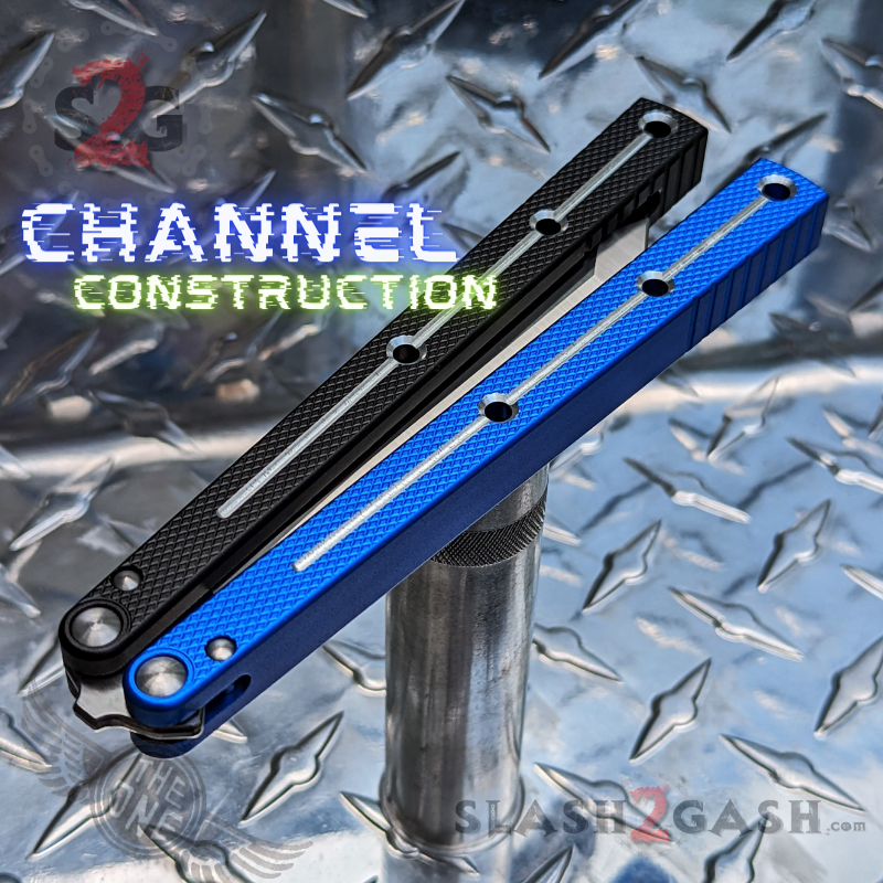 TheONE Channel Balisong KRAKEN Butterfly Knife w/ Zen Pins - (clone) Knife-Balisong - Tophatter Daily Deals