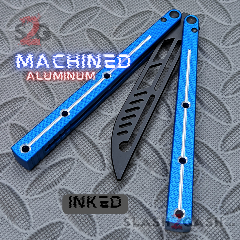 TheONE Channel Balisong KRAKEN clone w/ Black Hardware - Trainer INKED Knife-Balisong - Tophatter Daily Deals
