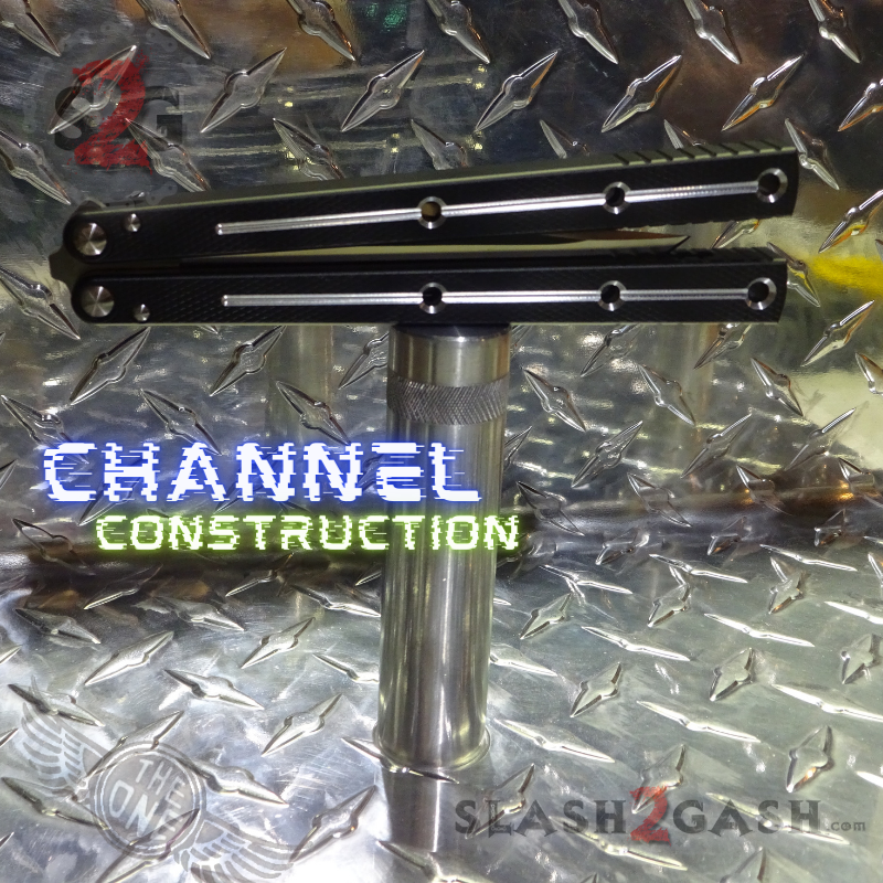 TheONE Channel Balisong KRAKEN Butterfly Knife w/ Zen Pins - (clone) Knife-Balisong - Tophatter Daily Deals