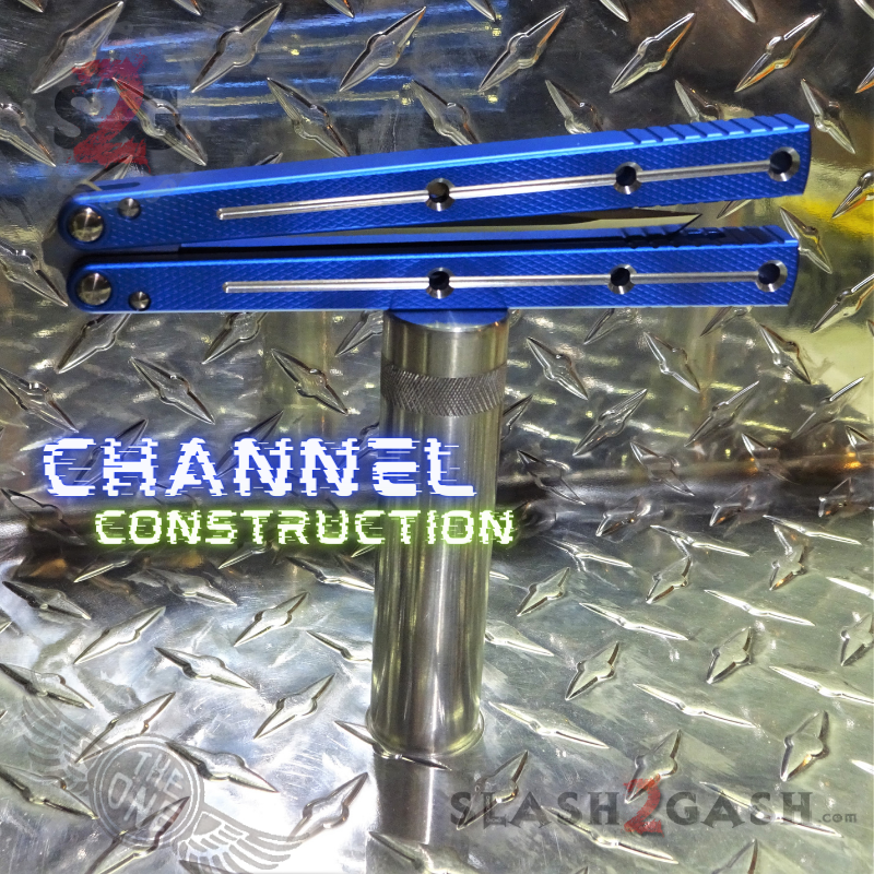 TheONE Channel Balisong KRAKEN Butterfly Knife w/ Zen Pins - (clone) Knife-Balisong - Tophatter Daily Deals