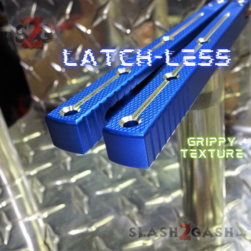 TheONE Kraken (clone) Balisong Butterfly Knife w/ Zen Pins - Blue Knife-Balisong - Tophatter Daily Deals