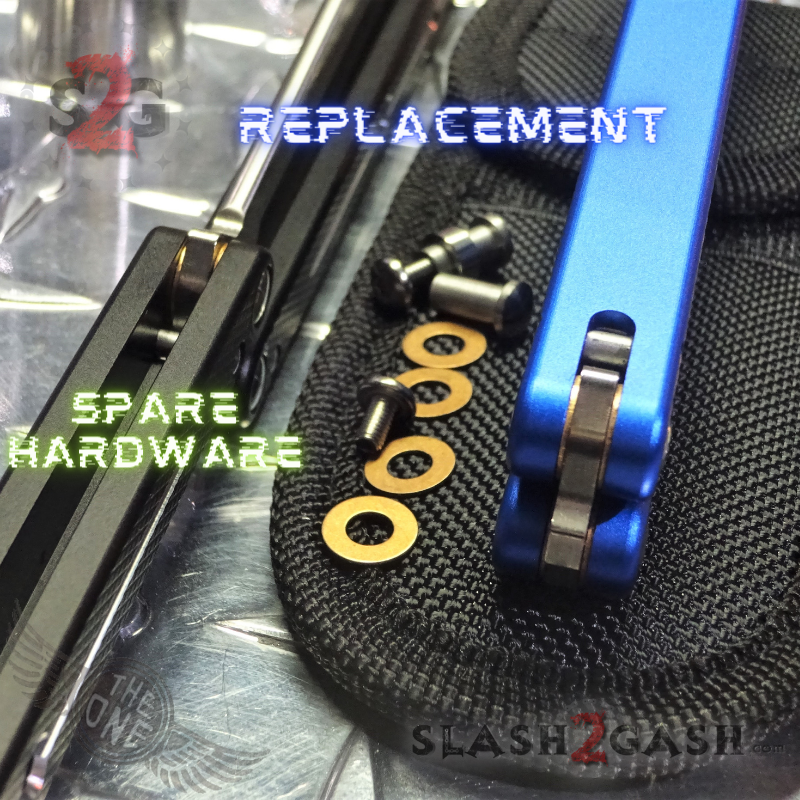 Balisong Spare Hardware Kit for TheONE KRAKEN (clone) FALCON or ALIEN Silver Hardware Kit (WITH 2x Zen Pin + screws) Knife-Accessory - Tophatter Daily Deals